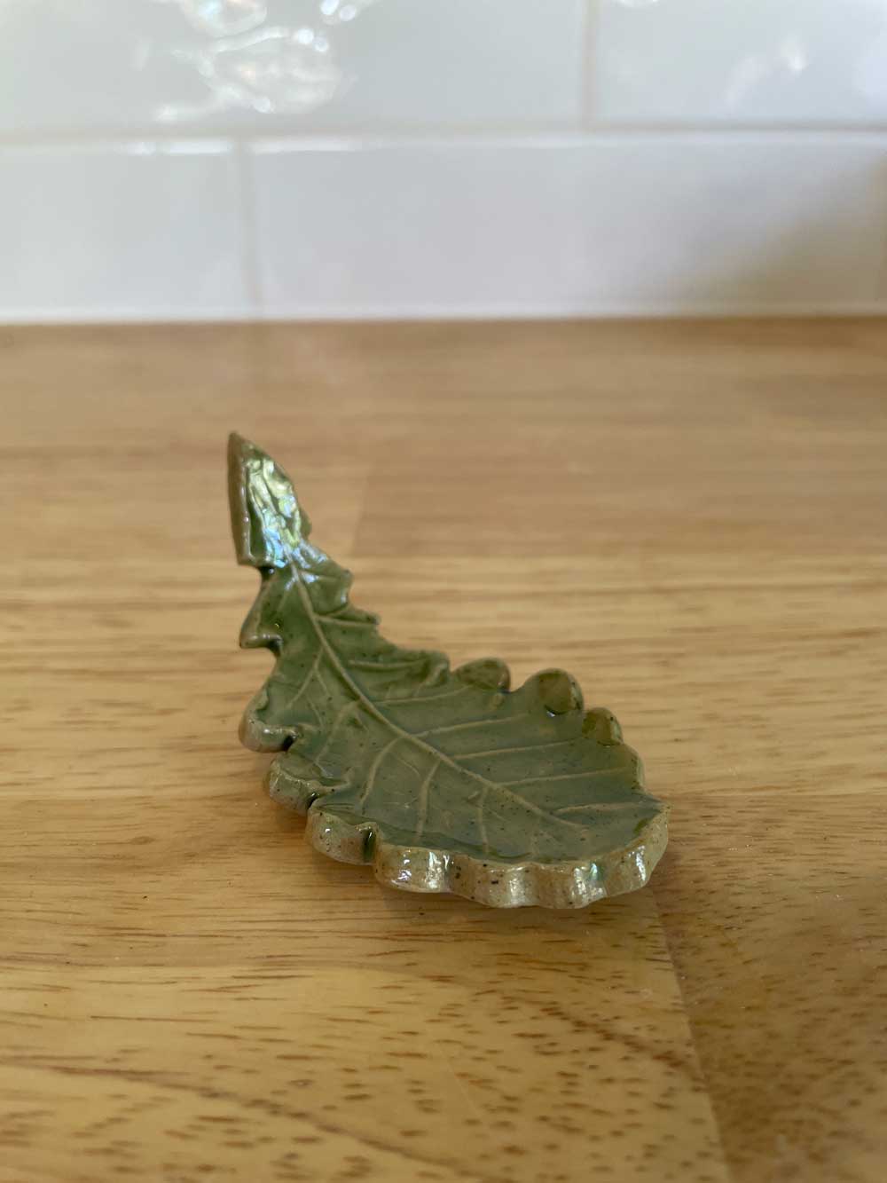 Oak Leaf Incense Holder